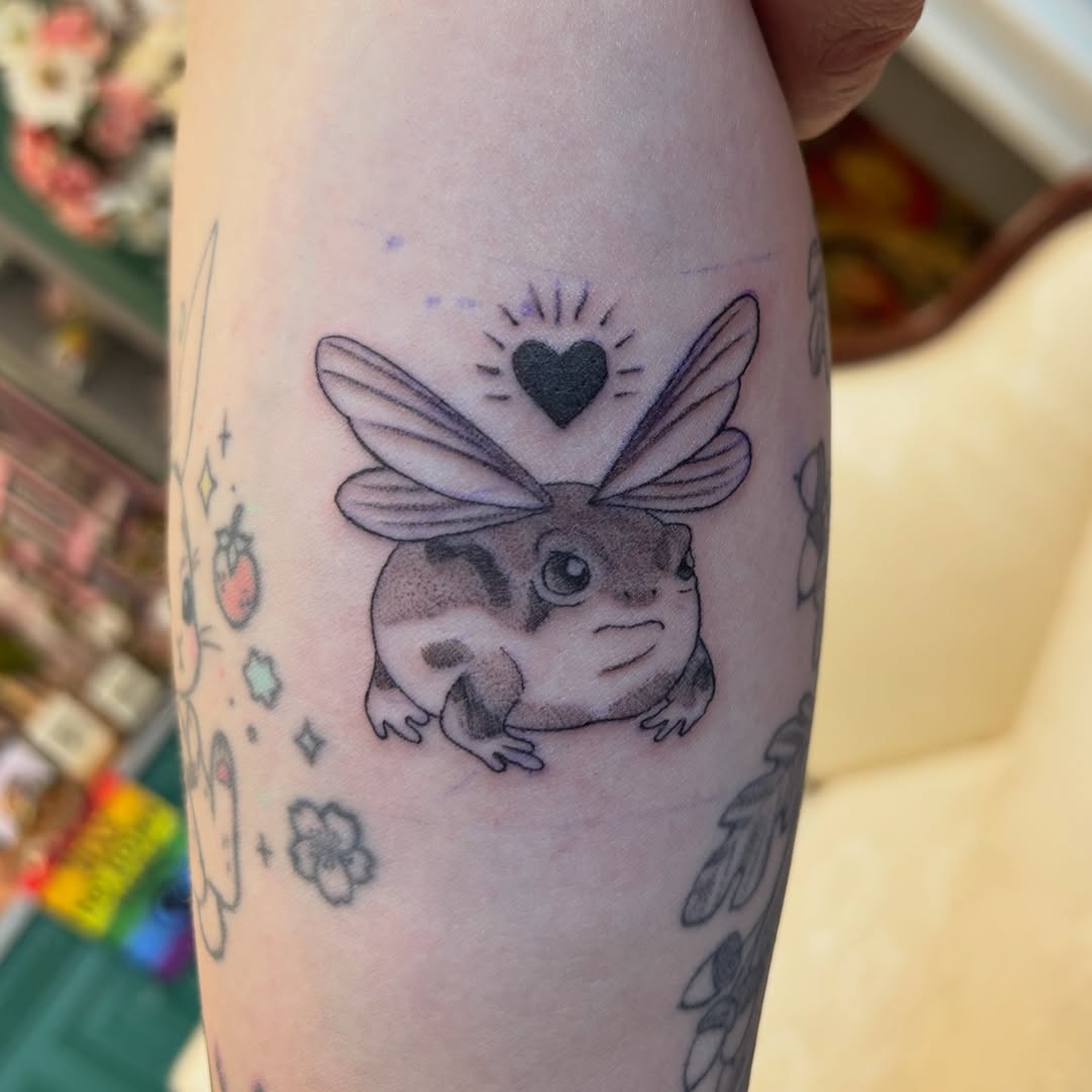 Tattoo by @beccabootattoos — realism, dotwork