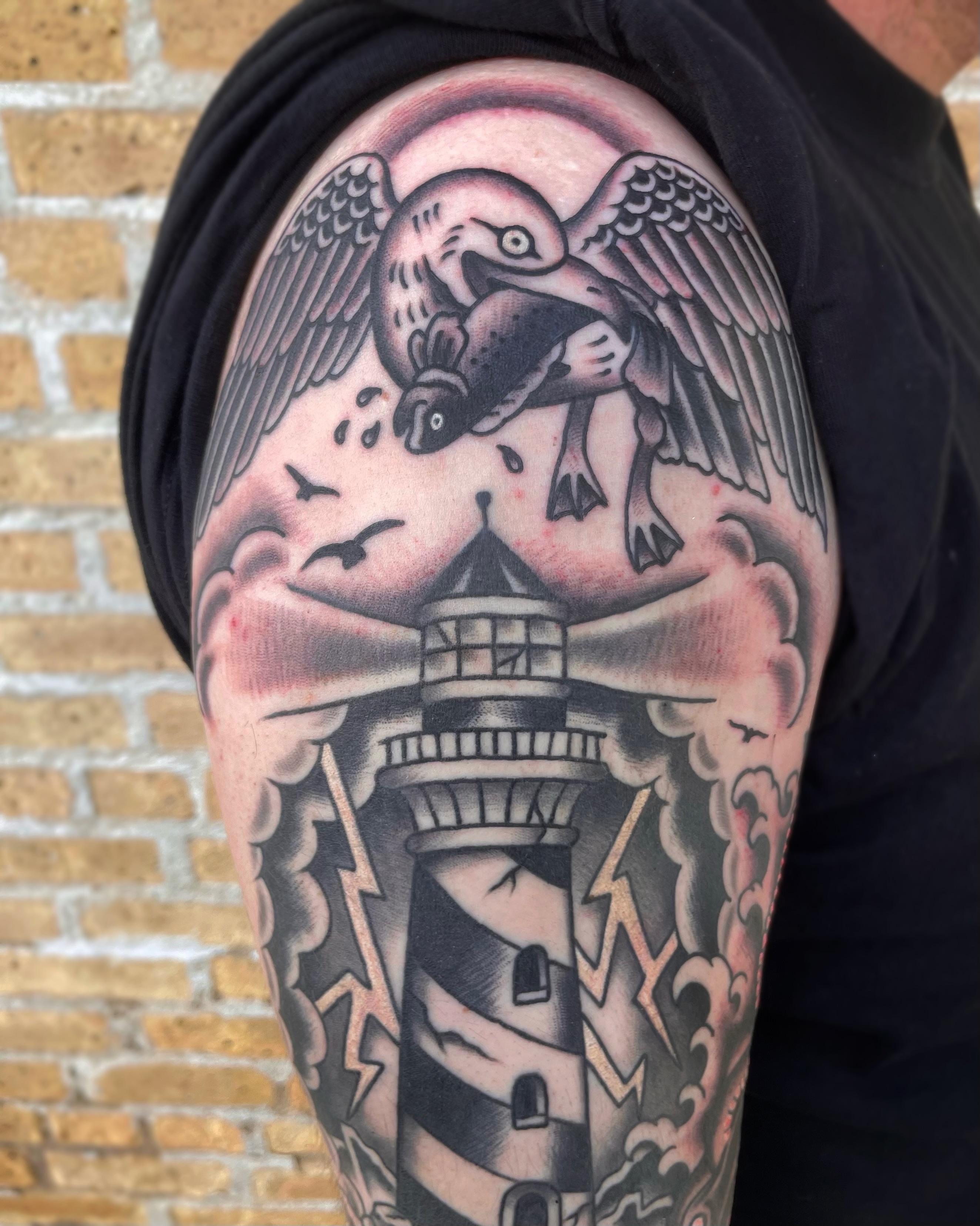 Tattoo by @anabellmorotattoos โ american_traditional, black_and_grey