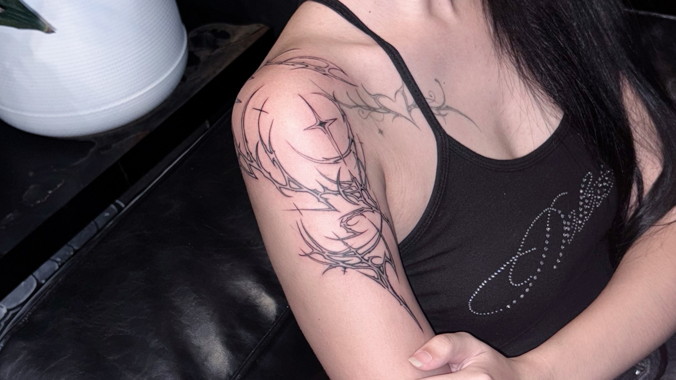 Tattoo by @deathtxpia — black_and_grey