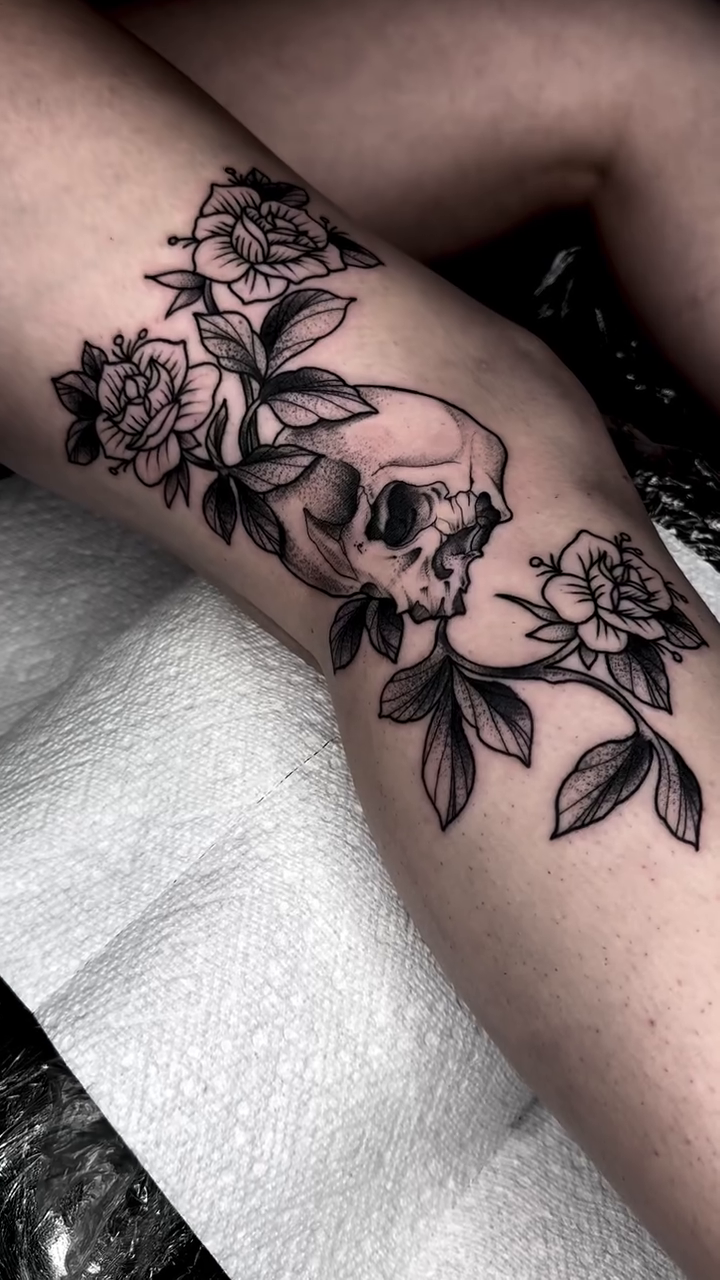 Tattoo by @brett_brown_tattoos — realism, black_and_grey