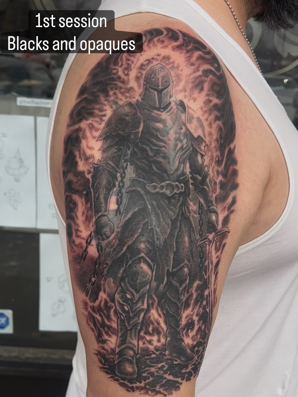 Tattoo by @kid.mek — black_and_grey, realism