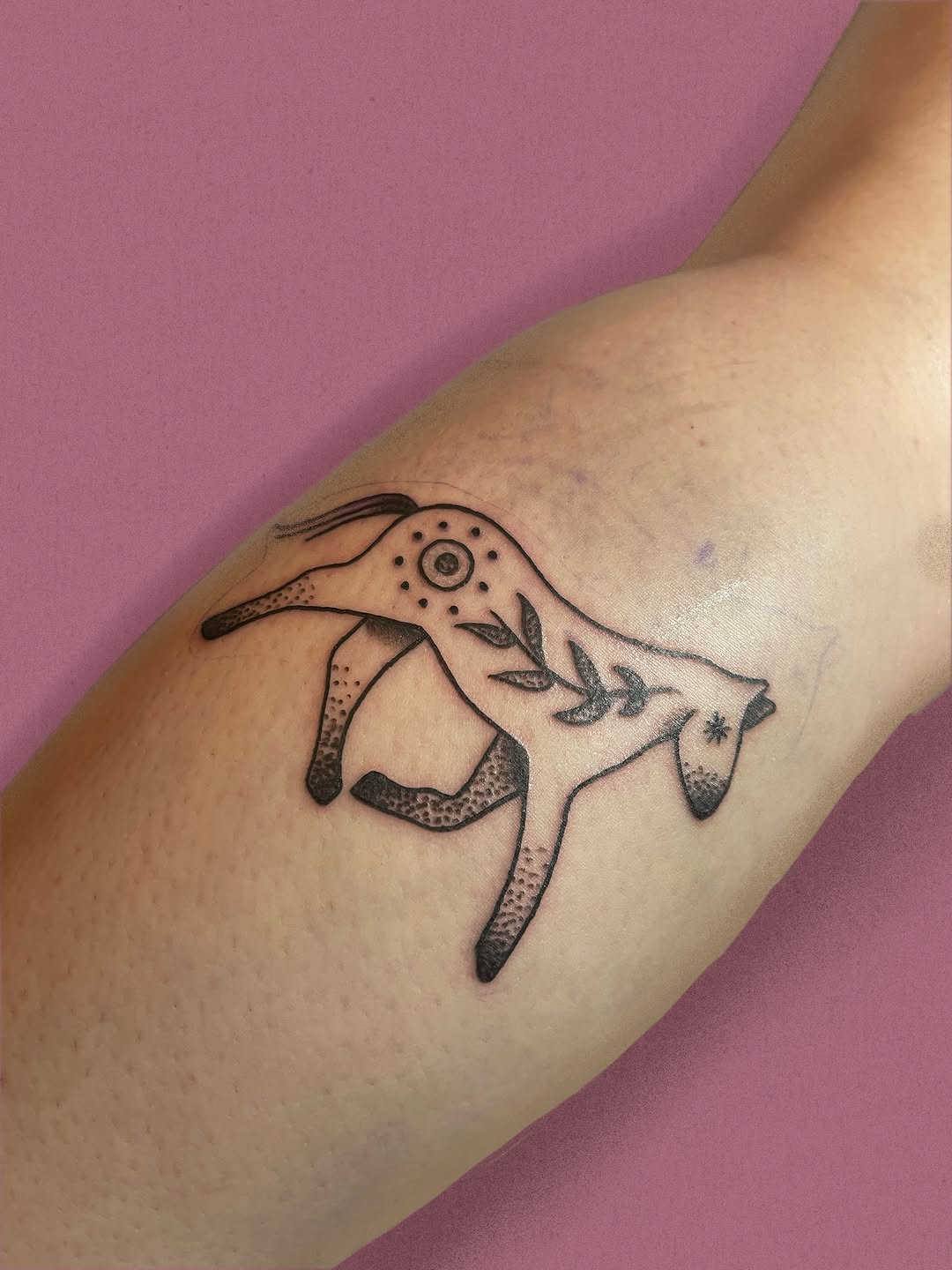 Tattoo by @babajagatattoos — dotwork, illustrative