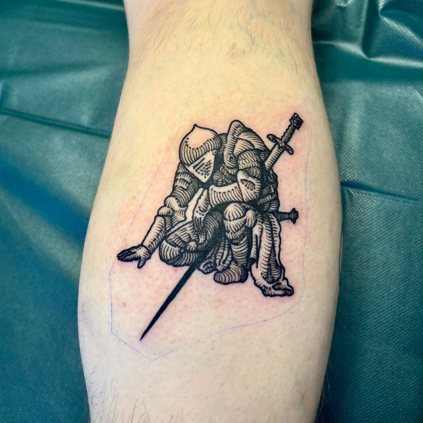 Tattoo by @highsettler โ black_and_grey