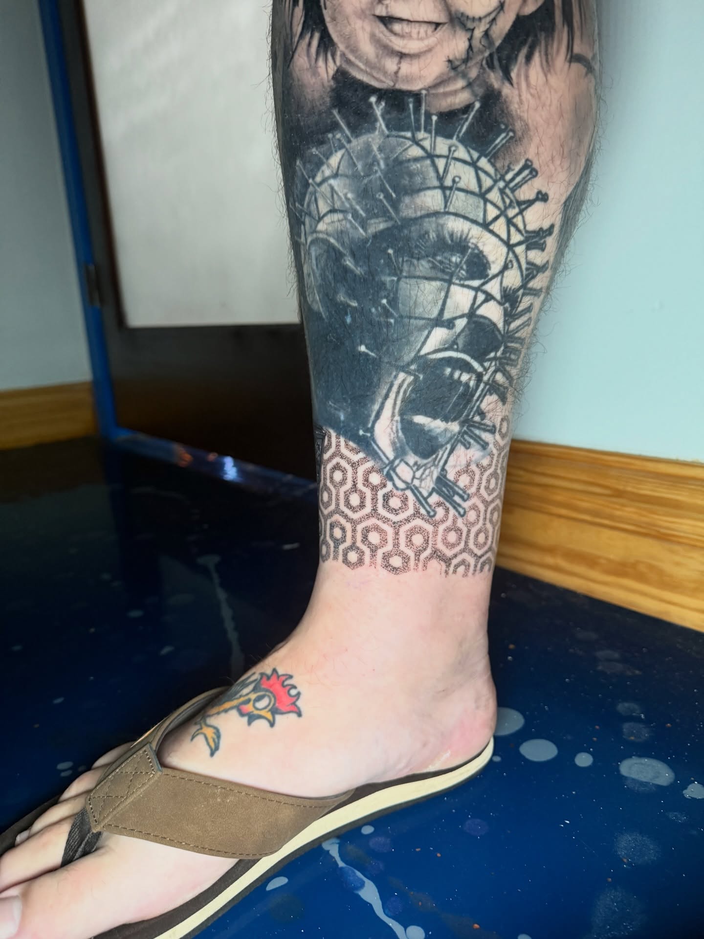 Tattoo by @bhsoceana — black_and_grey, geometric