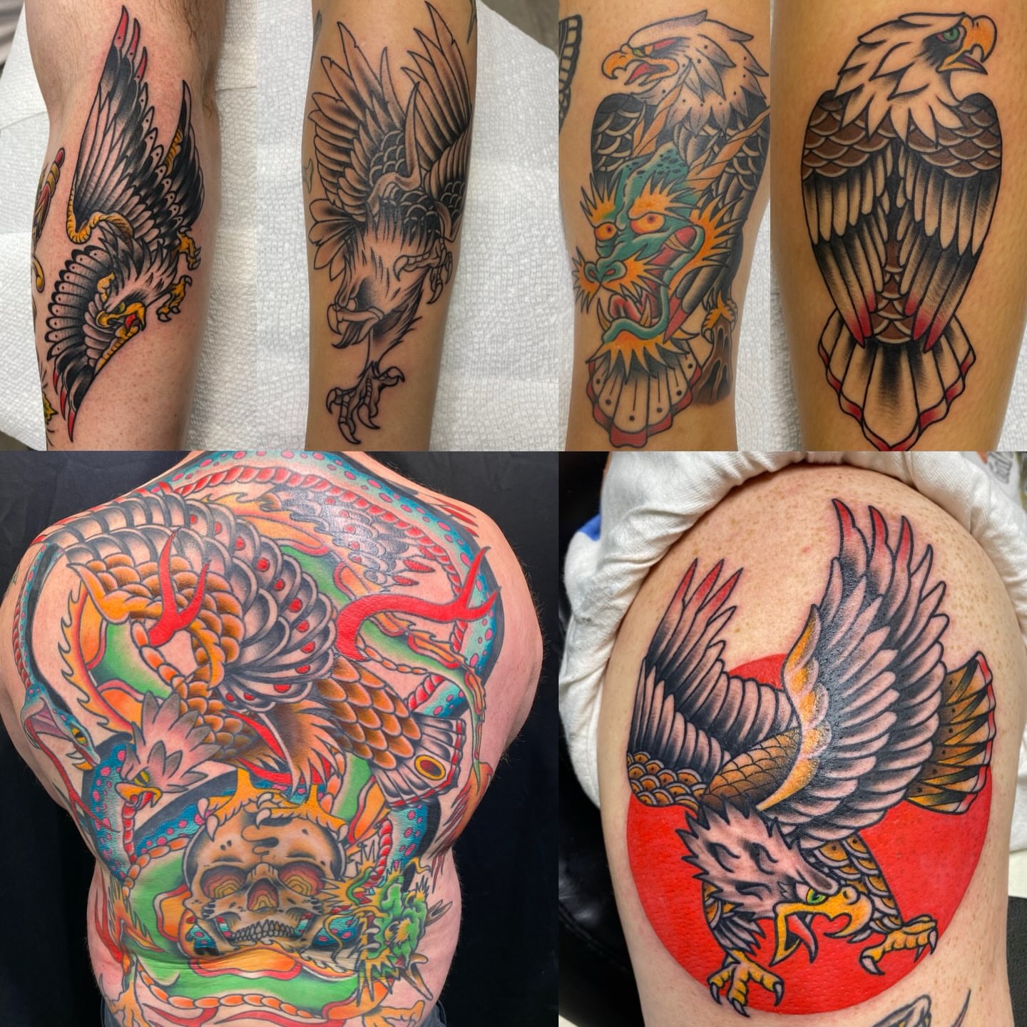 Tattoo by @jimmyhtx — american_traditional, japanese_irezumi