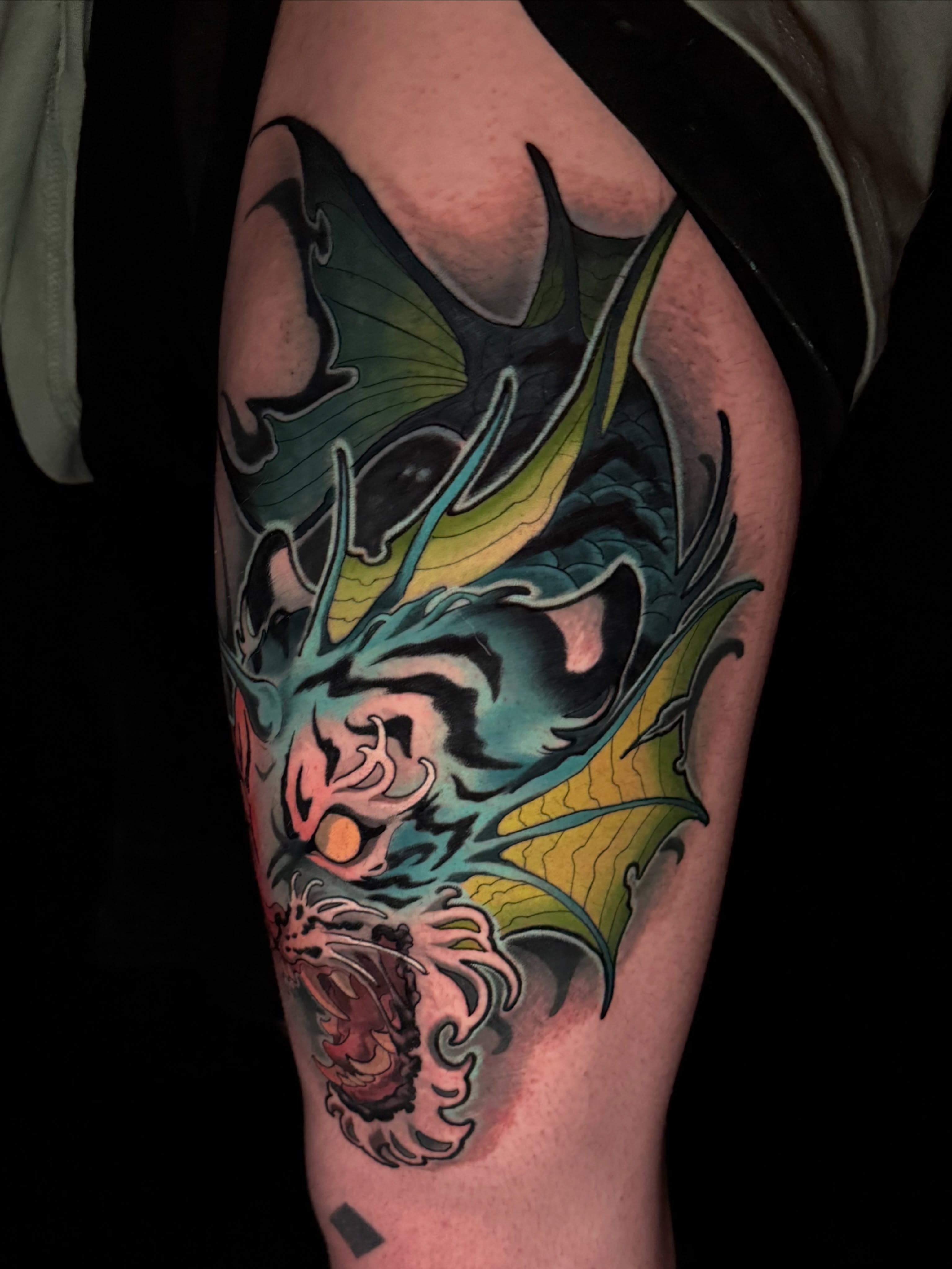 Tattoo by @krissy.carnage — new_school, japanese_irezumi
