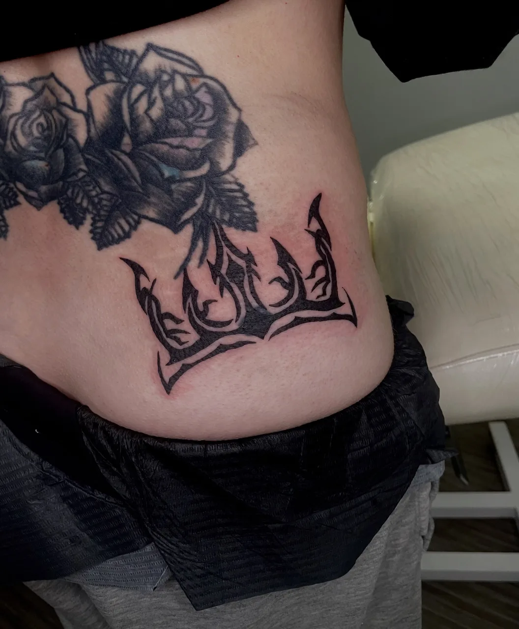 Tattoo by @redtideink — black_and_grey, tribal