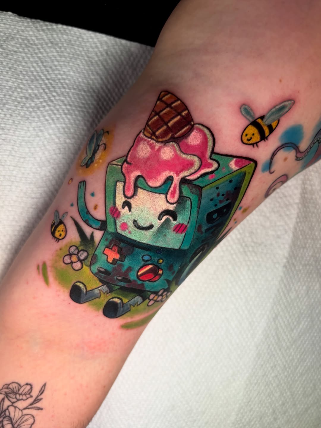 Tattoo by @ktd_tat2 — new_school, anime