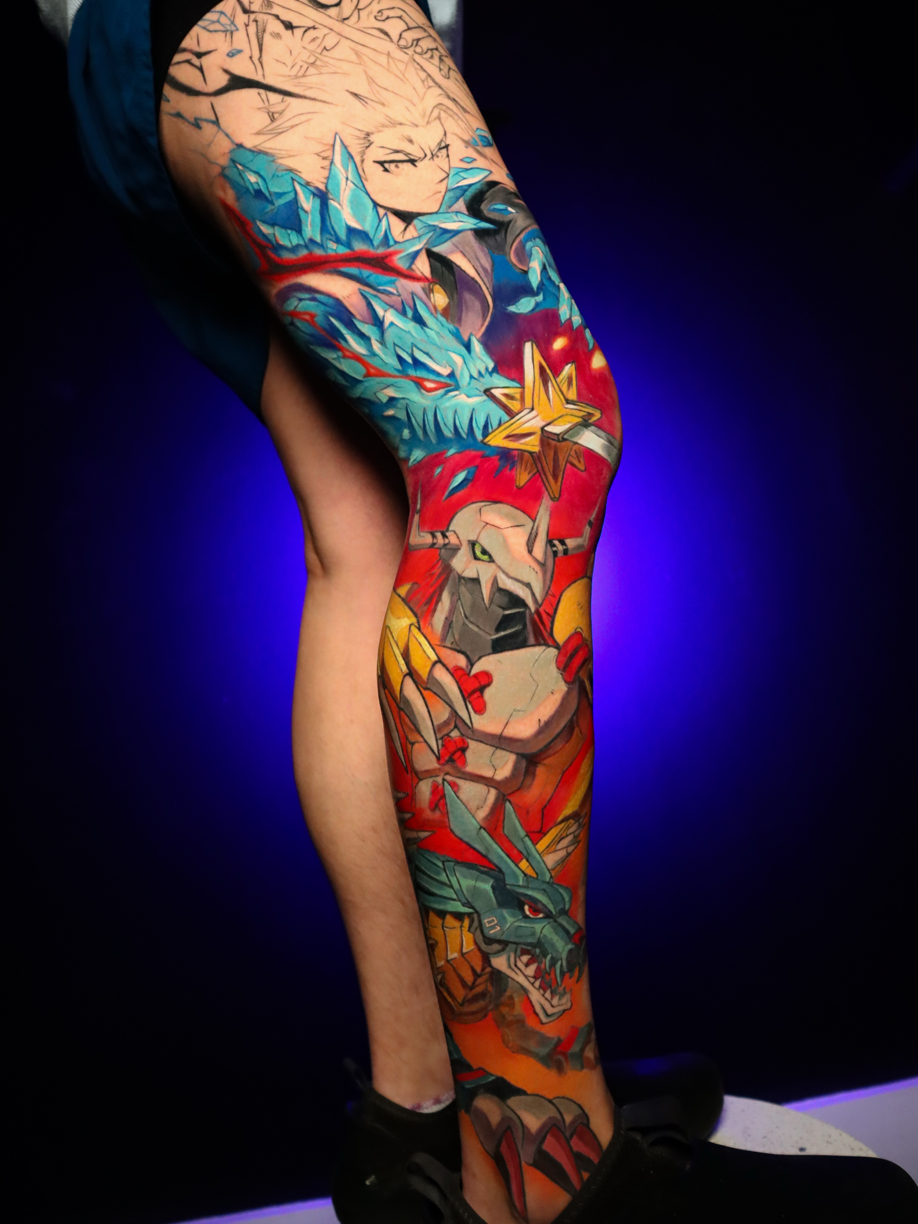 Tattoo by @jesusblones — anime, illustrative