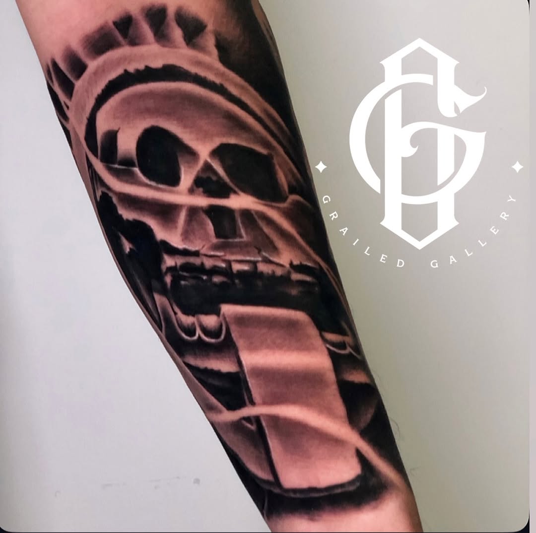 Tattoo by @bigrichtattoos β realism, black_and_grey
