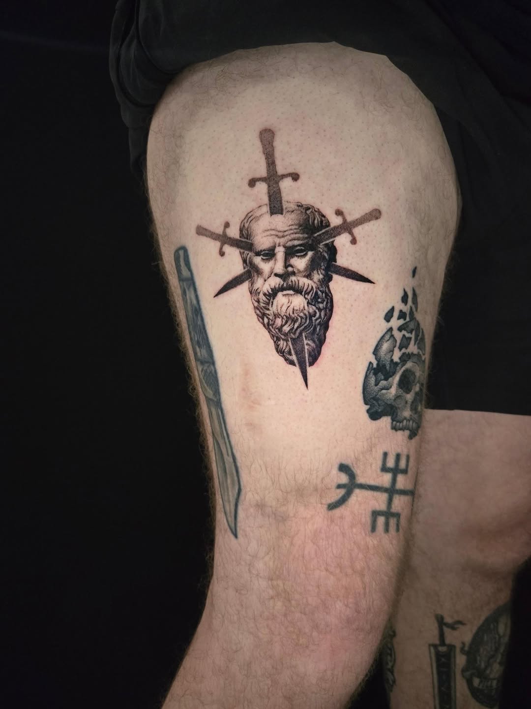 Tattoo by @pearthebeartattoo โ black_and_grey, realism