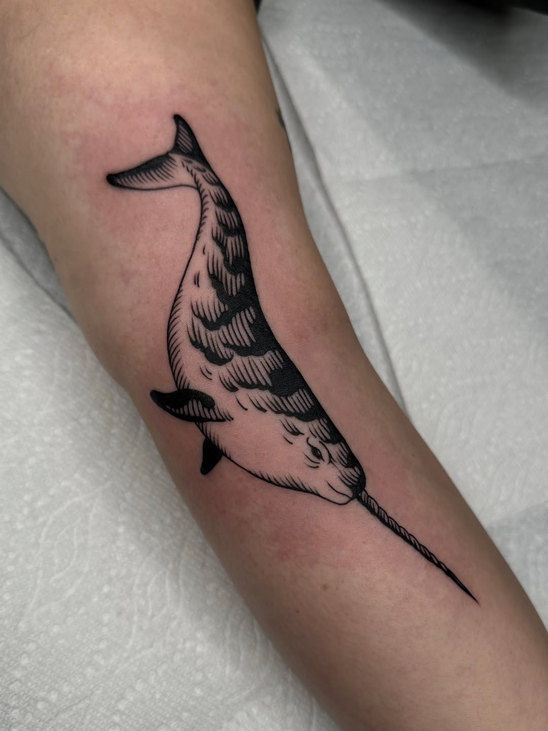 Tattoo by @fatalkatietattoo — black_and_grey, illustrative