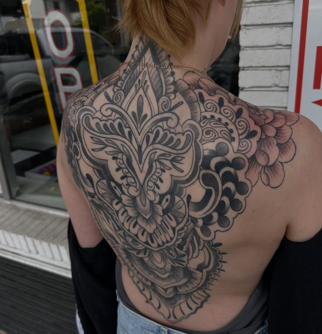 Tattoo by @tonybolony20 — ornamental, black_and_grey