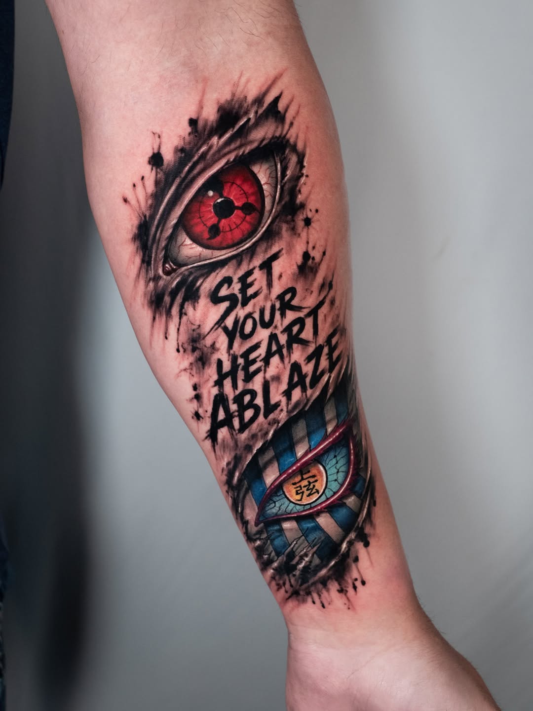 Tattoo by @keithkustom — realism, lettering_script