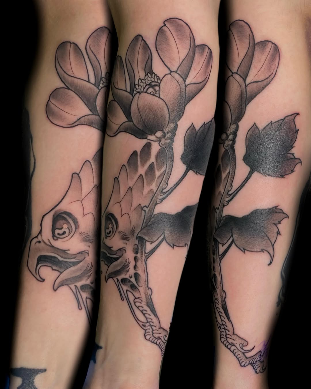 Tattoo by @kylekozektattoos — black_and_grey, realism