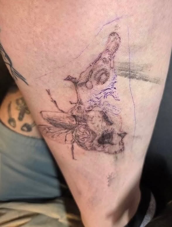 Tattoo by @carlosmoralesink — black_and_grey