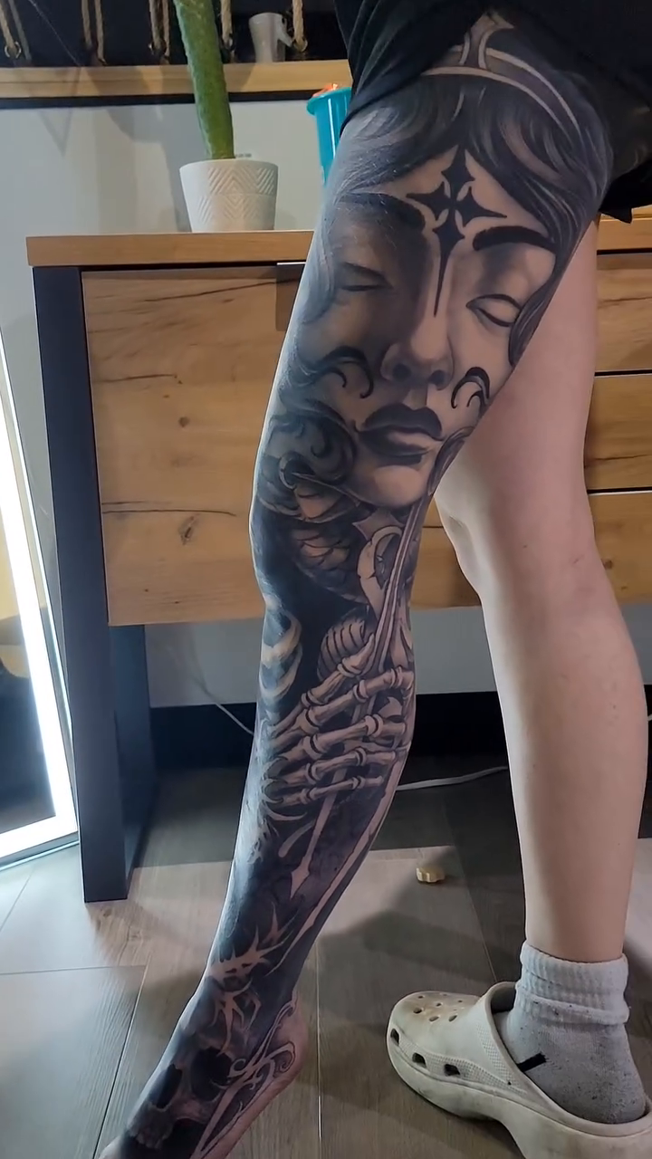Tattoo by @v_affliction β dark_realism, black_and_grey