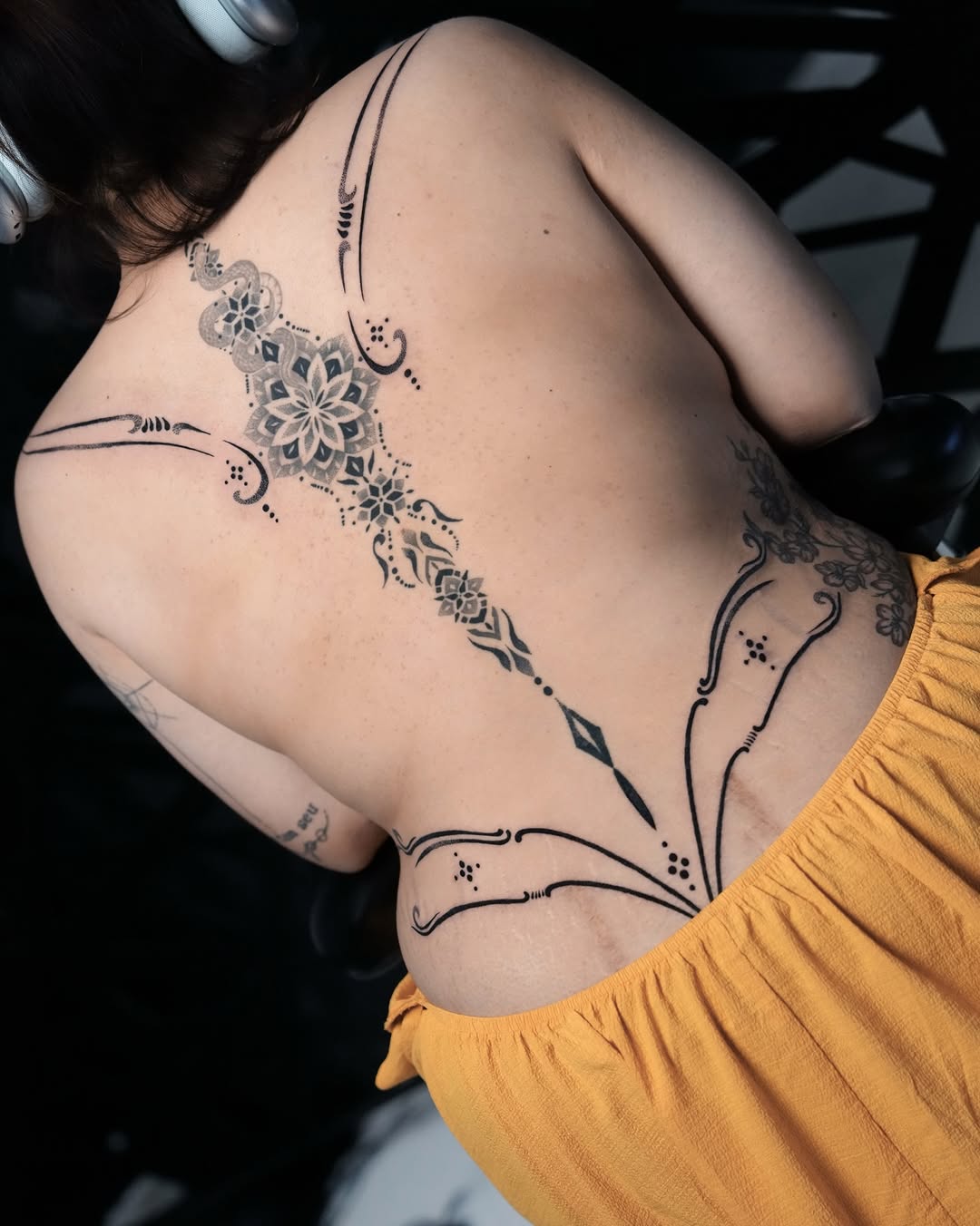 Tattoo by @nairadots — ornamental, dotwork