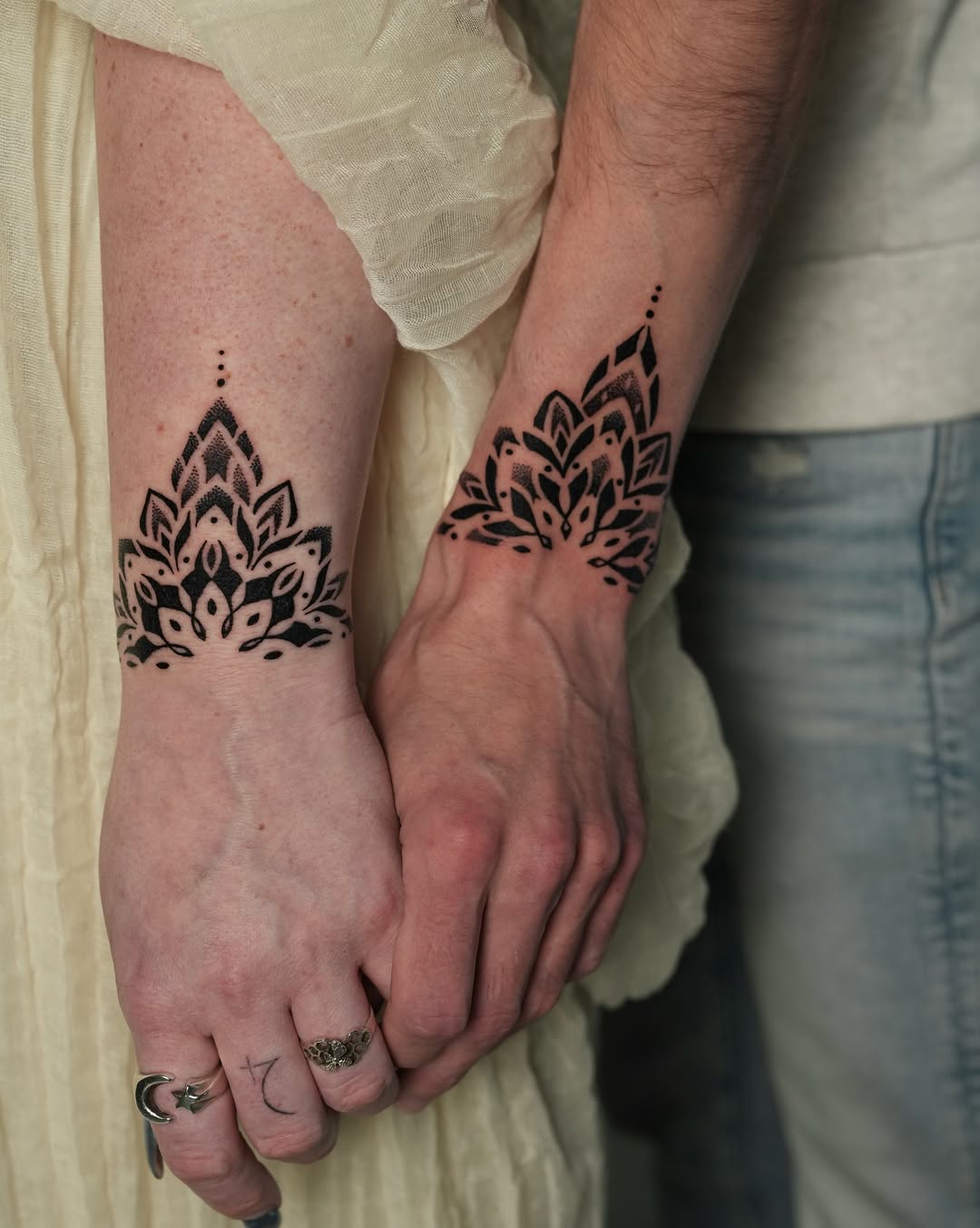 Tattoo by @nairadots — dotwork, ornamental