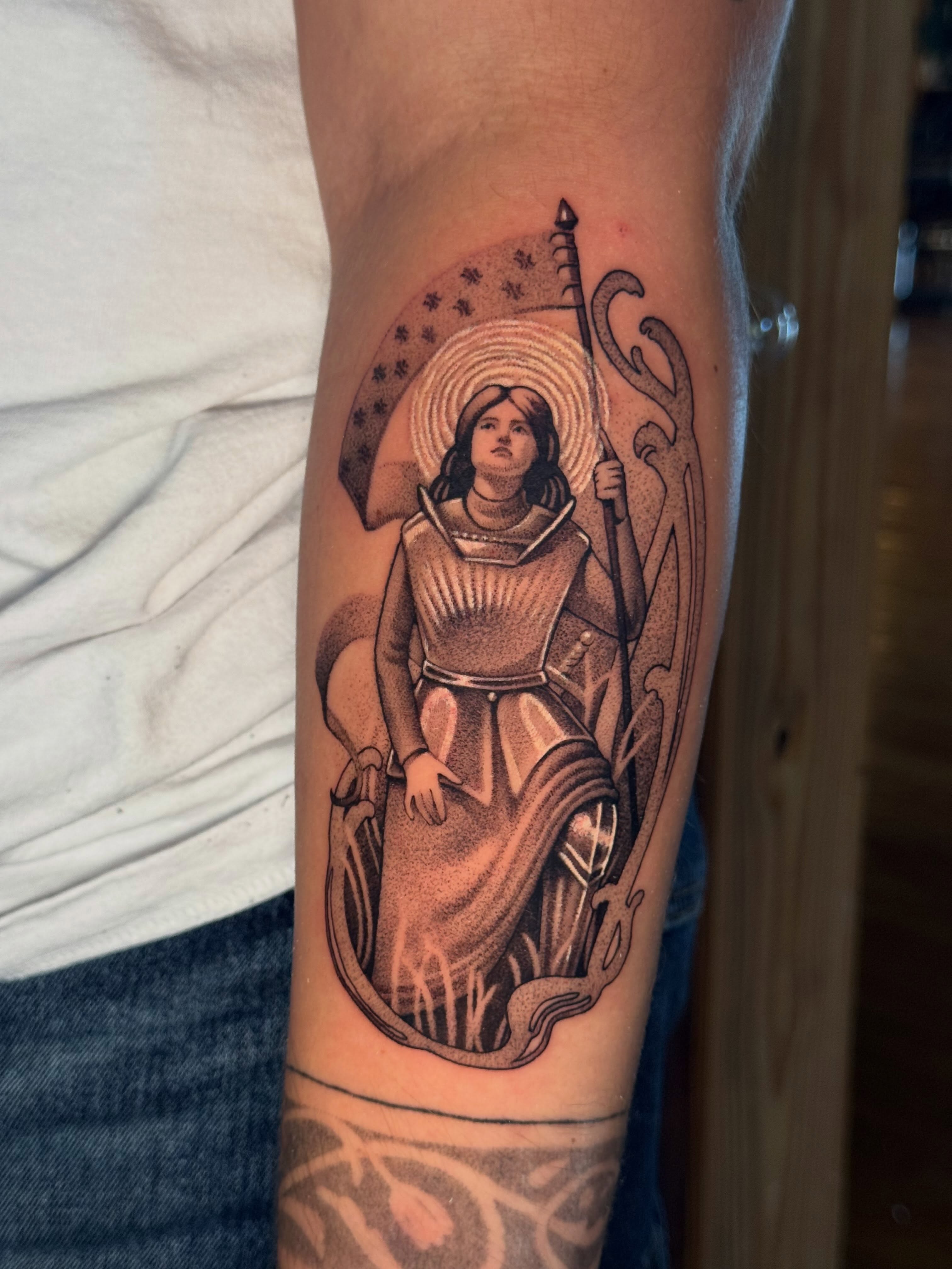Tattoo by @goodgriefmarina — dotwork, black_and_grey