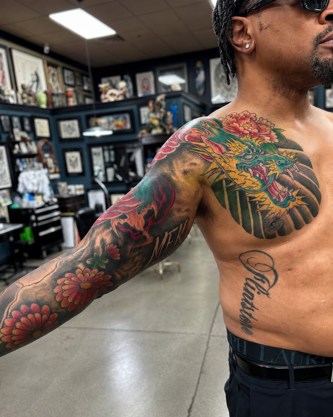Tattoo by @shawn_tattoo — japanese_irezumi, black_and_grey