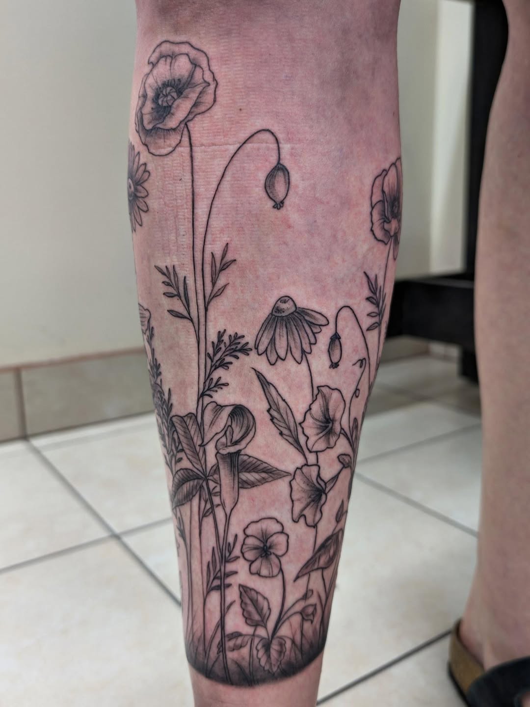 Tattoo by @yourferalfriend — fine_line, black_and_grey