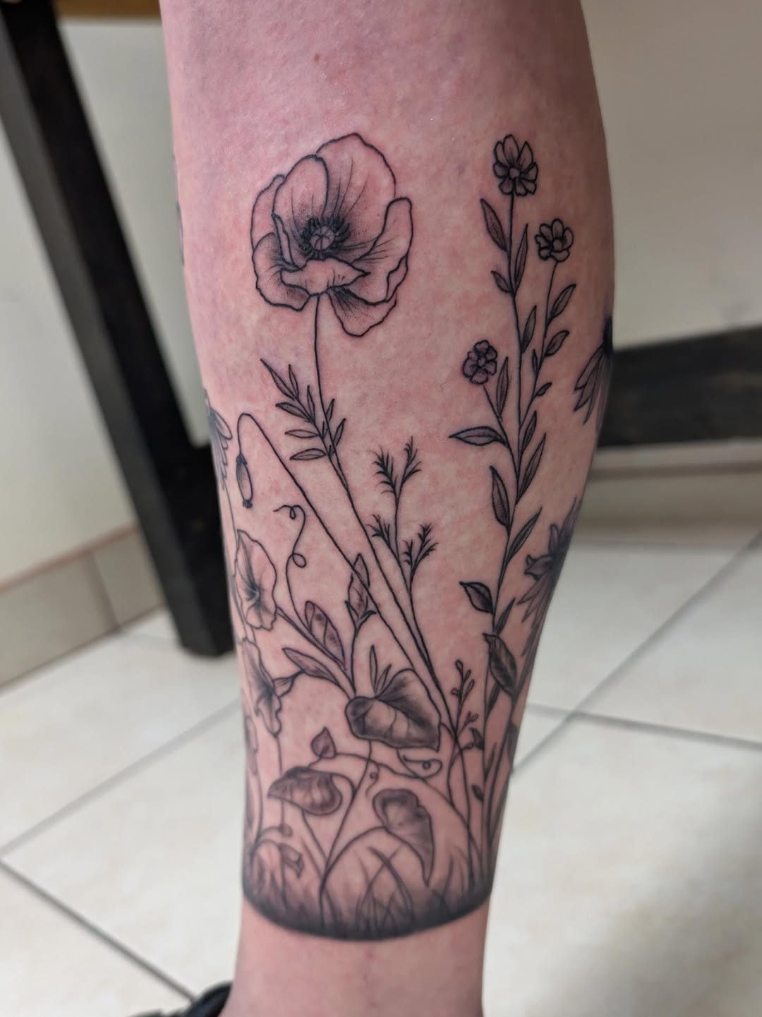 Tattoo by @yourferalfriend — fine_line, black_and_grey