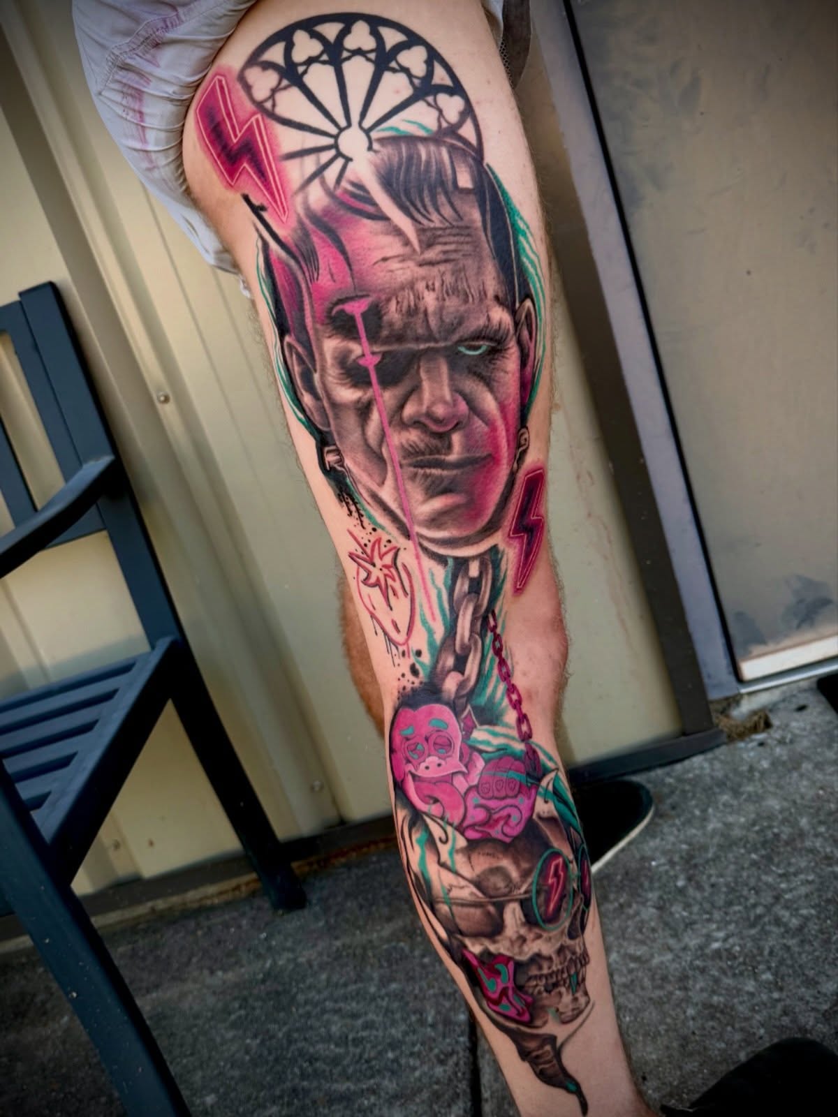 Tattoo by @lovebeavertattoo — realism, trash_polka