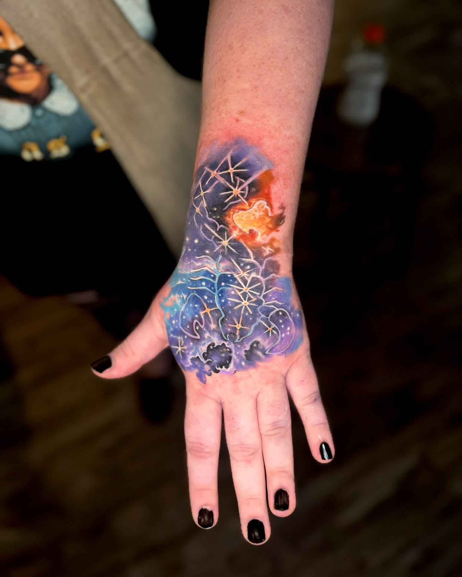 Tattoo by @tattoosbyjonathanwade — watercolor, geometric