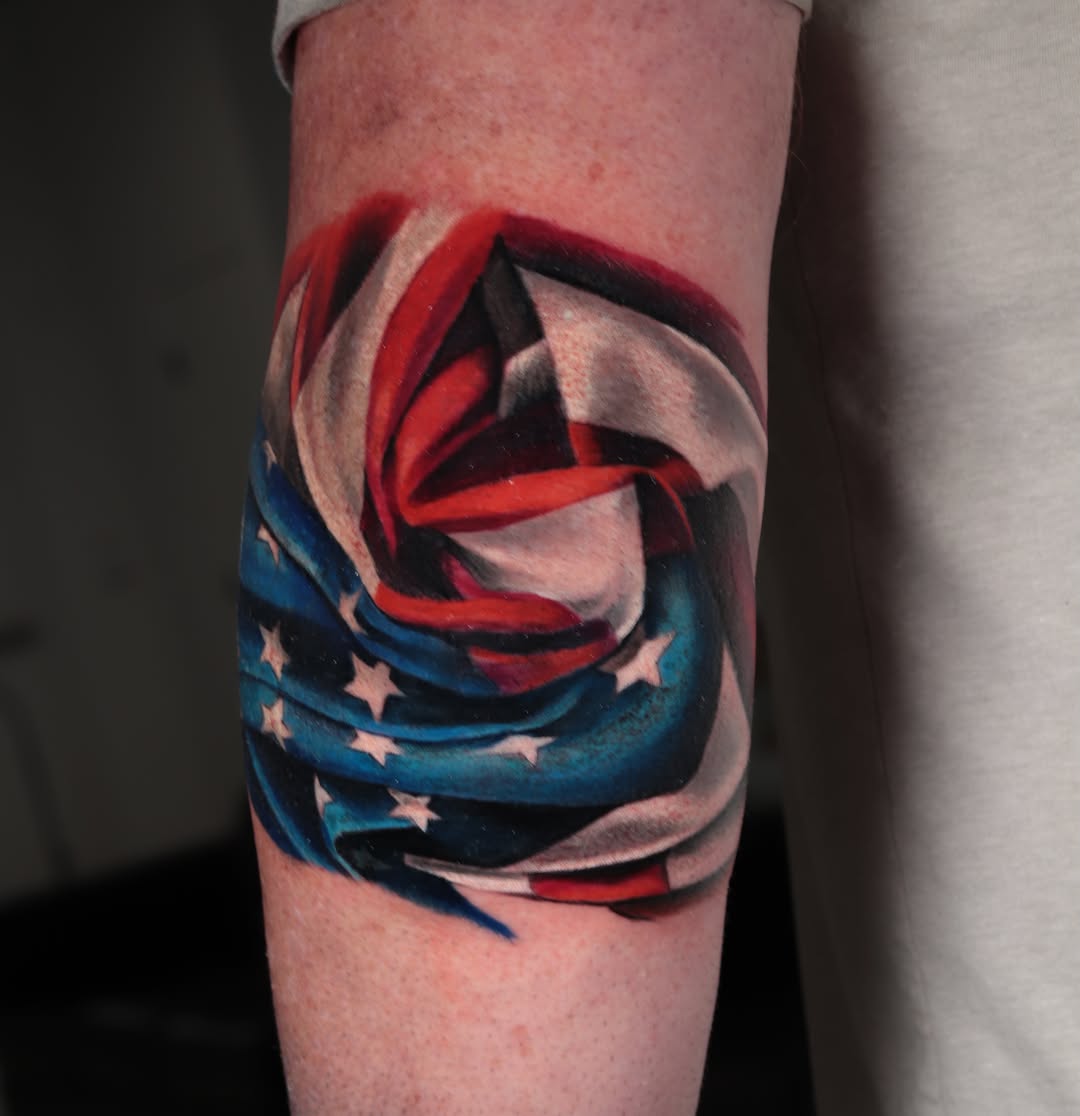 Tattoo by @lys__ink — realism, trash_polka