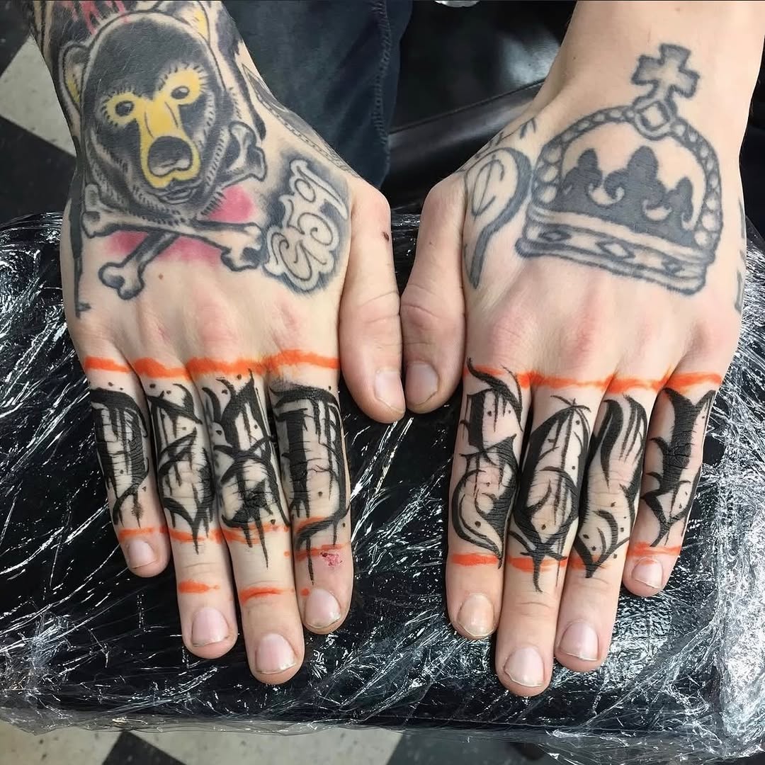 Tattoo by @brian.keith.tattoos — lettering_script, blackwork