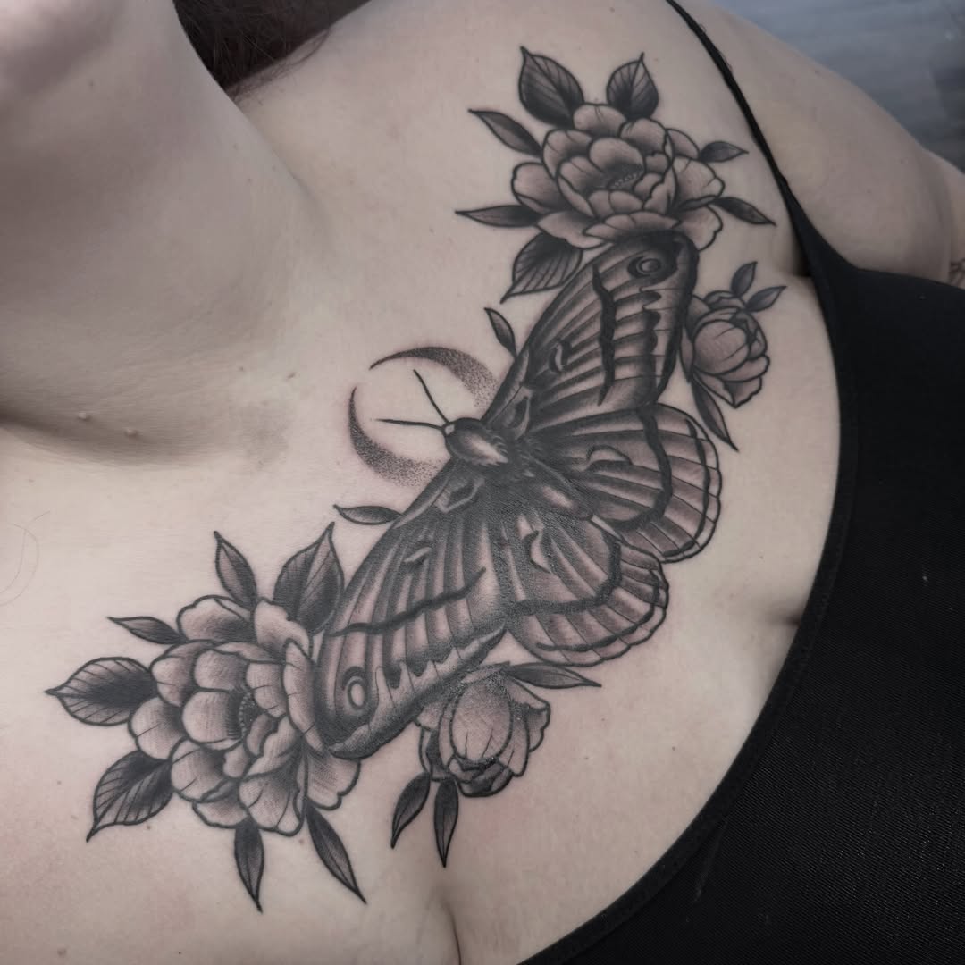 Tattoo by @xlandonx — black_and_grey, realism