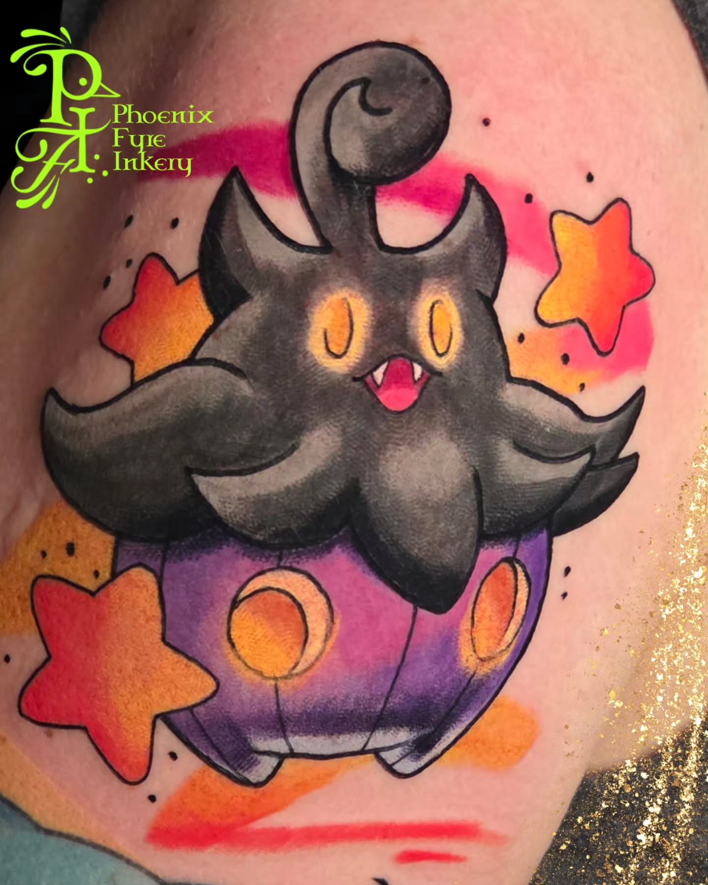 Tattoo by @phoenixfyreinkery — new_school, watercolor