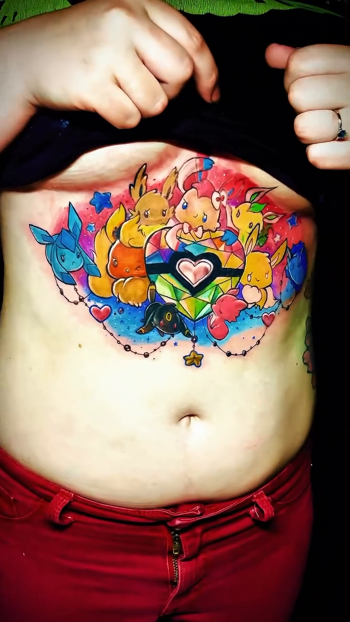 Tattoo by @derrickjoetattooz — new_school, anime