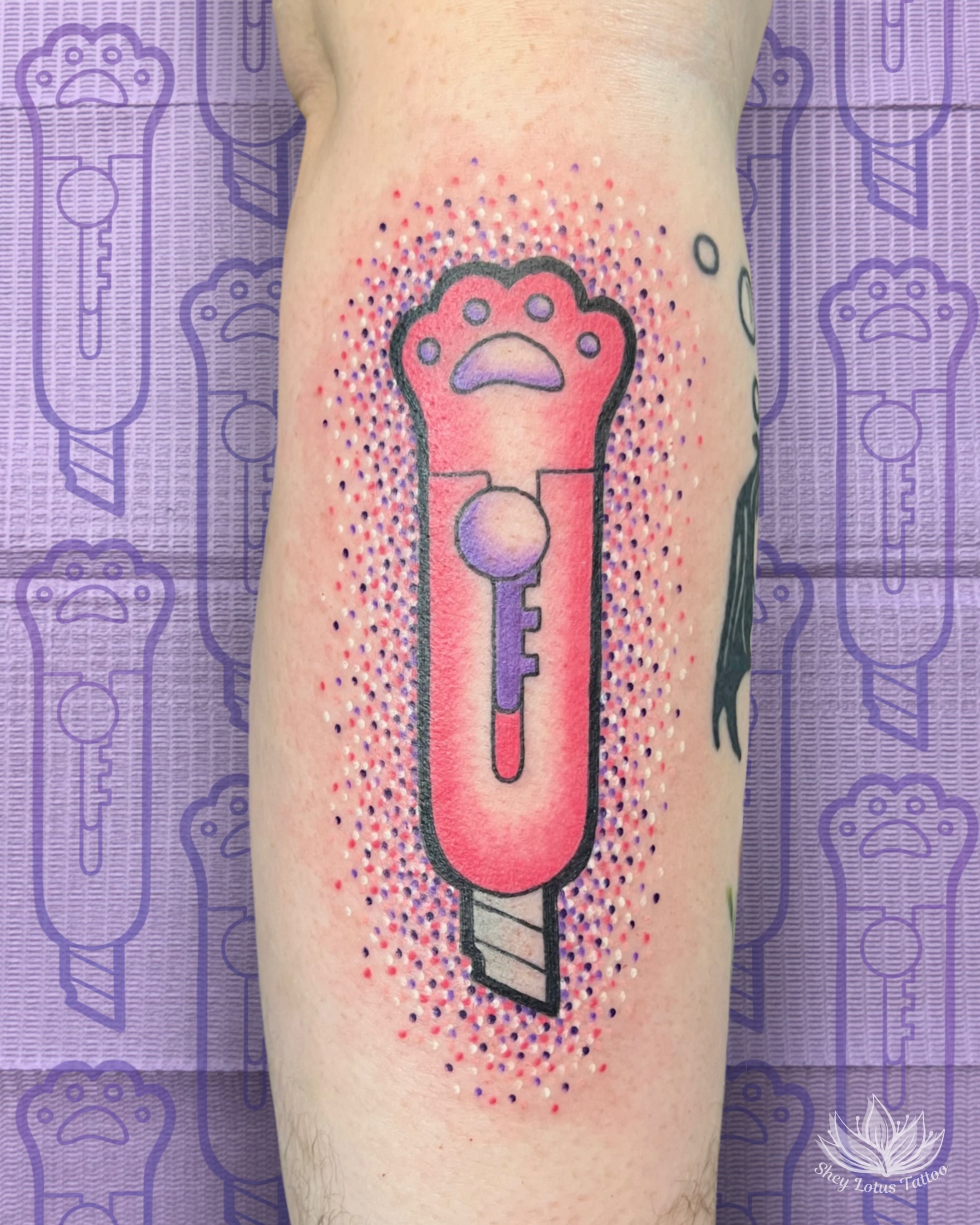Tattoo by @sheylotustattoo — dotwork