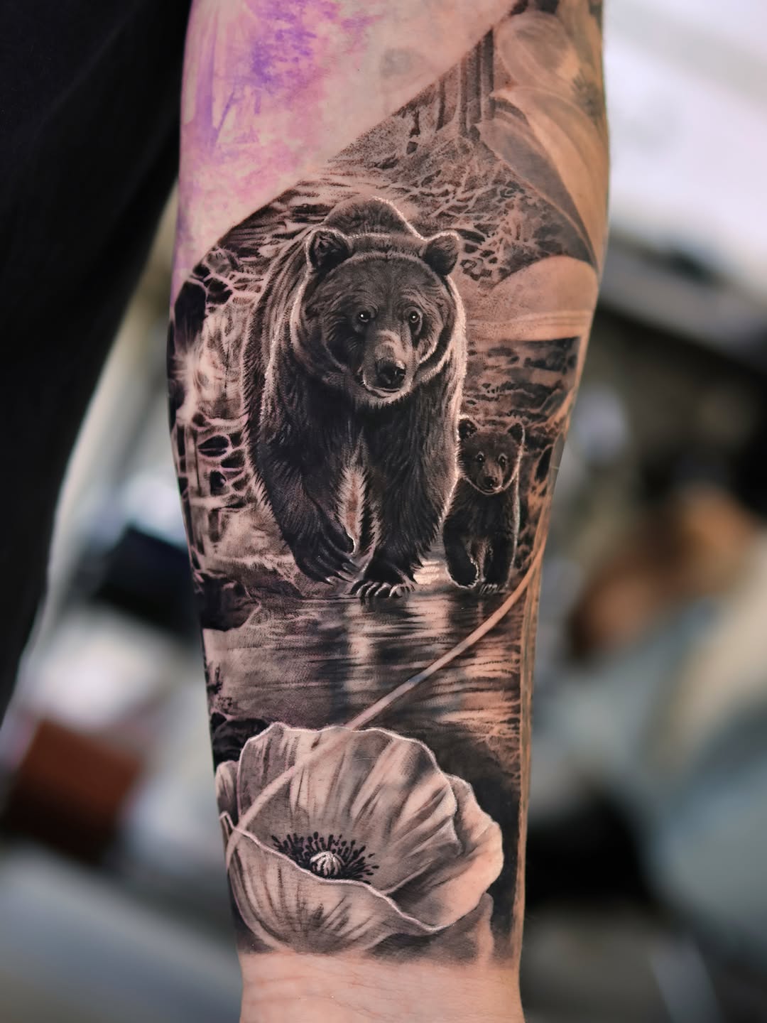 Tattoo by @tattooist_reset β realism, black_and_grey