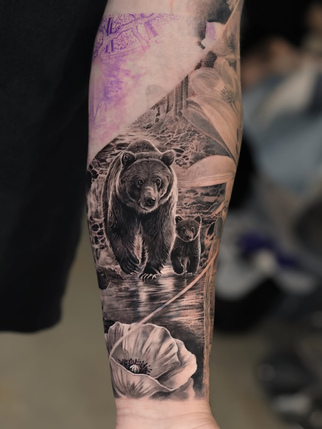 Tattoo by @tattooist_reset β realism, black_and_grey