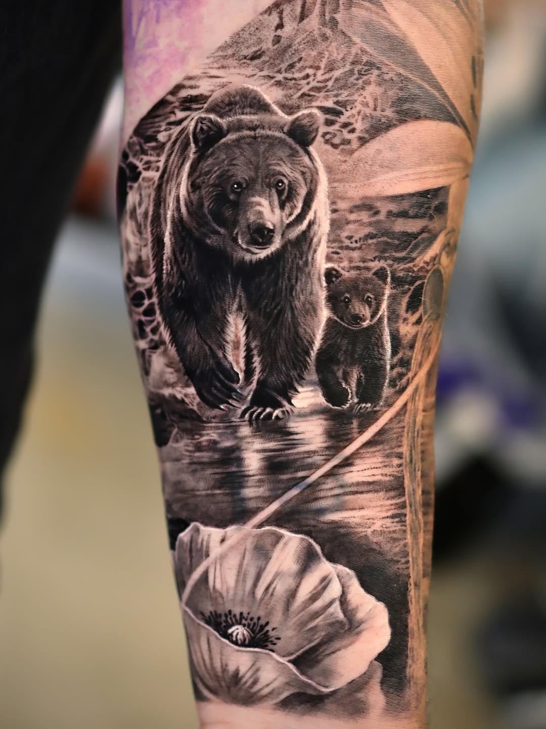 Tattoo by @tattooist_reset β realism, black_and_grey