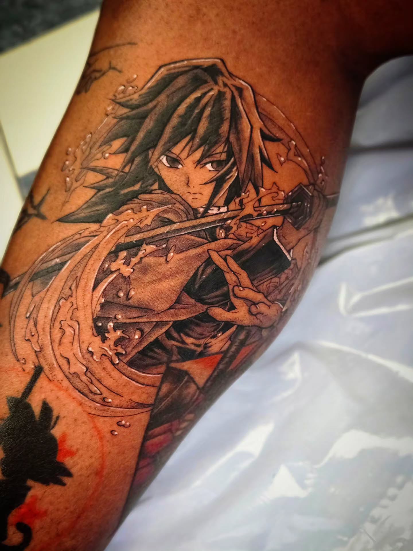 Tattoo by @kassyfiori — anime, dotwork