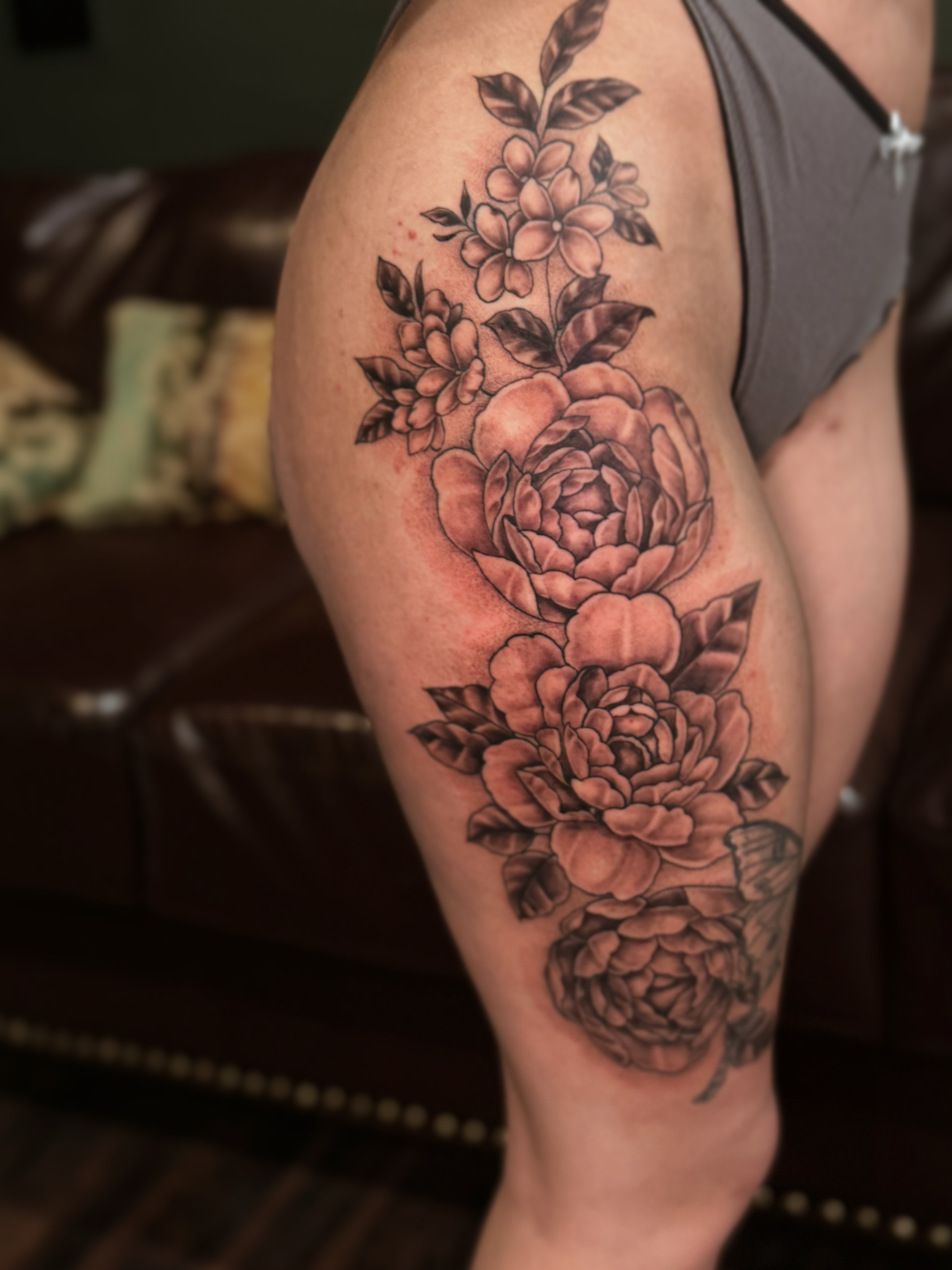 Tattoo by @lilylorraine_tattoos — black_and_grey