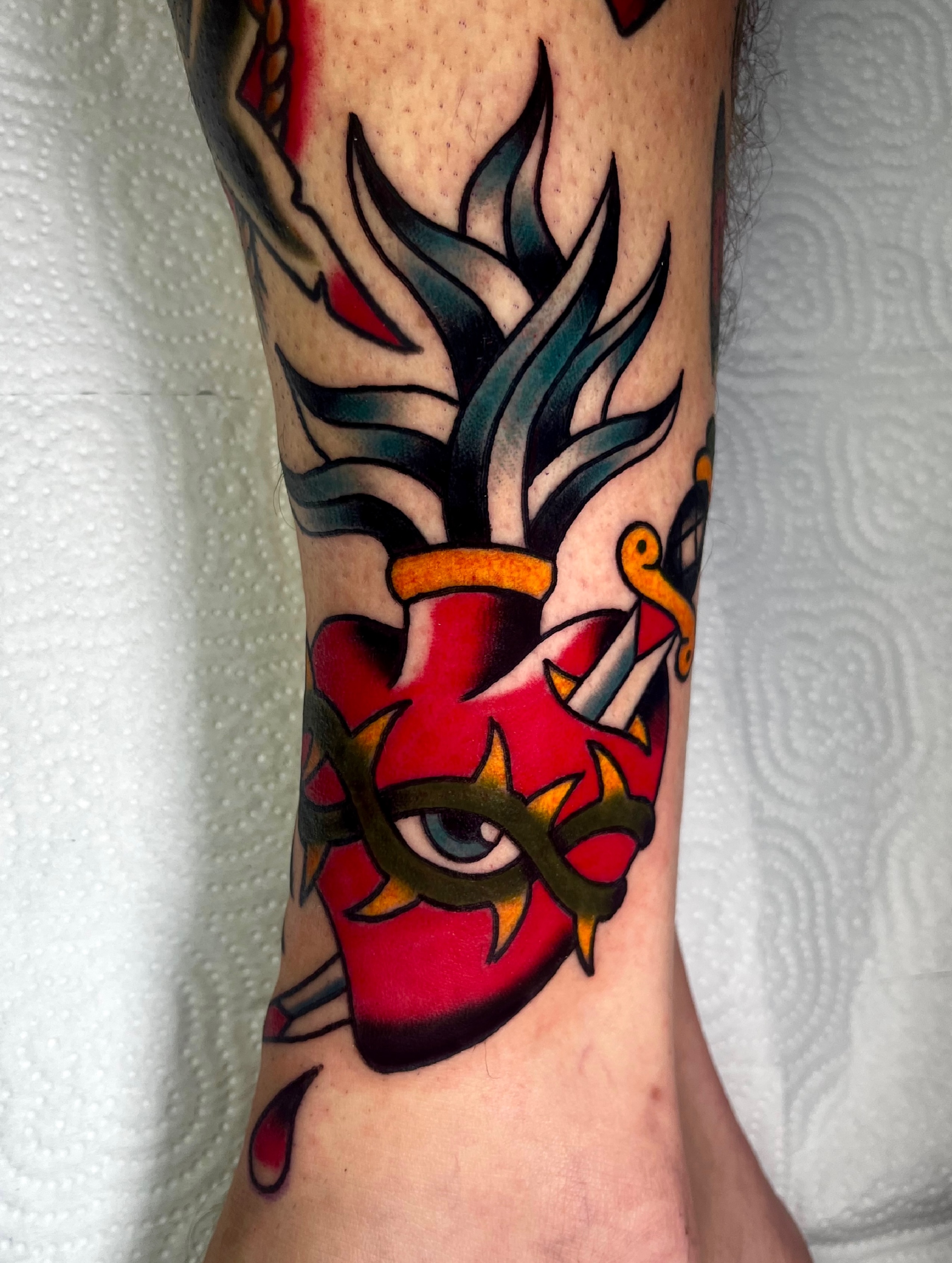 Tattoo by @anchoredaweightattoo — american_traditional