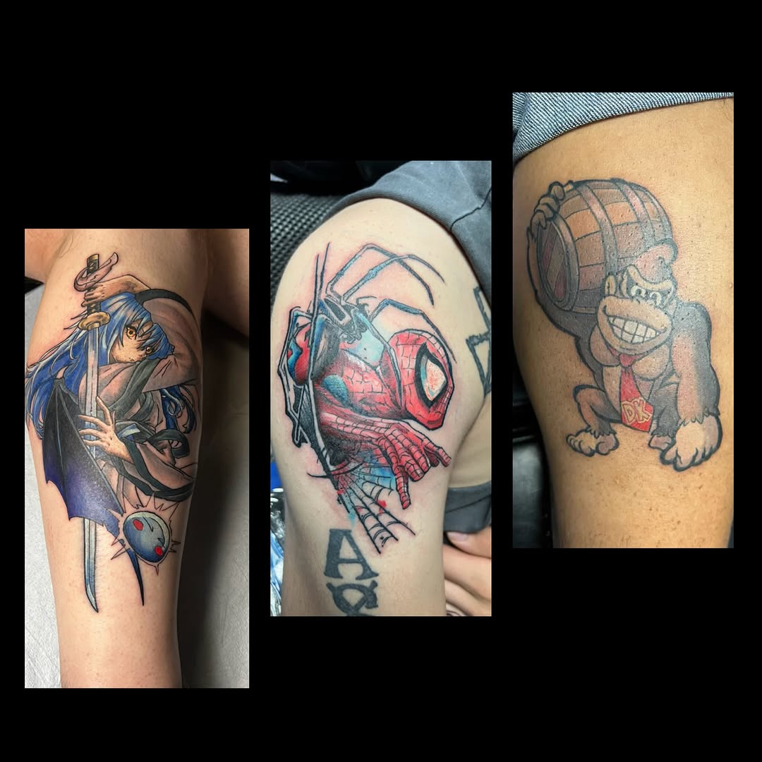 Tattoo by @chaos_glitch21 — anime, realism