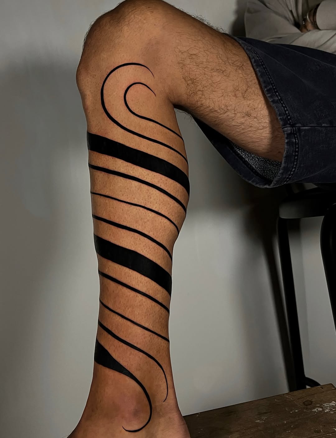 Tattoo by @rebel_milly — blackwork, geometric