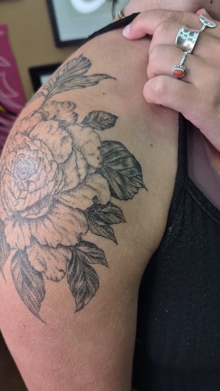 Tattoo by @therealchrisbell — black_and_grey, realism
