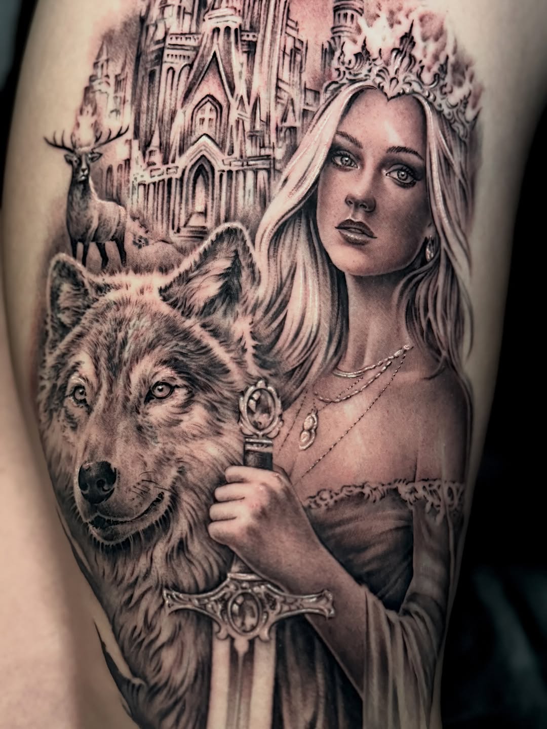 Tattoo by @gabejensentattoos — realism, black_and_grey