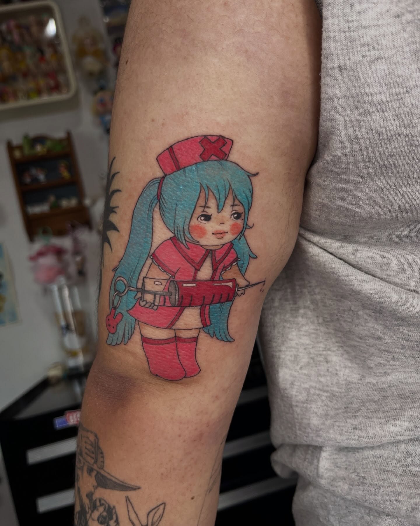 Tattoo by @capricornpokes — anime, illustrative