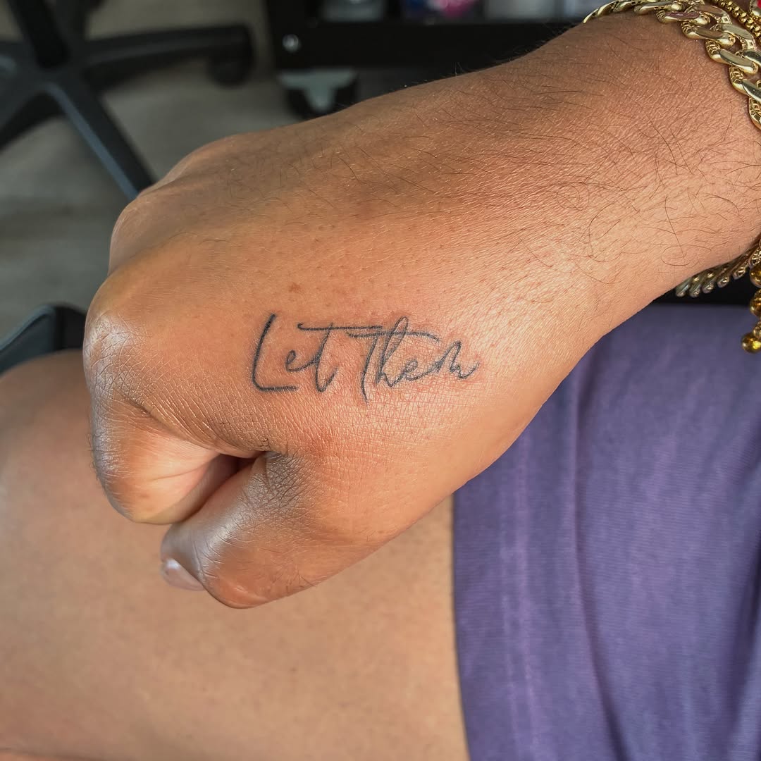 Tattoo by @tattsby_hailz — lettering_script, fine_line