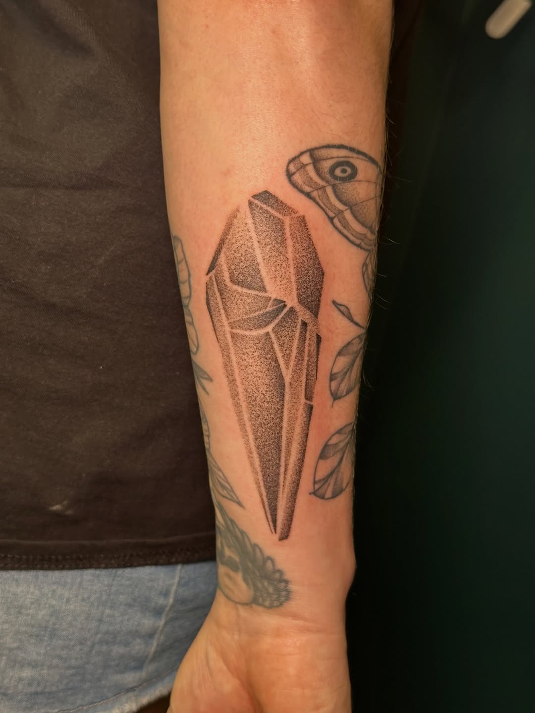 Tattoo by @inkygremlin — dotwork, black_and_grey