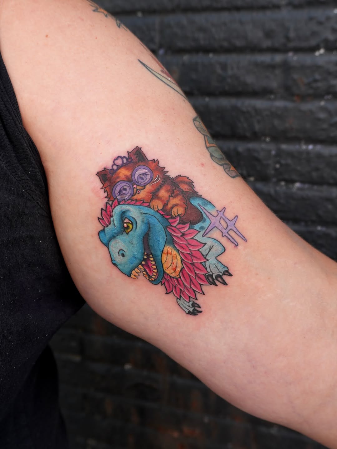 Tattoo by @someonesweirdsister โ new_school, anime
