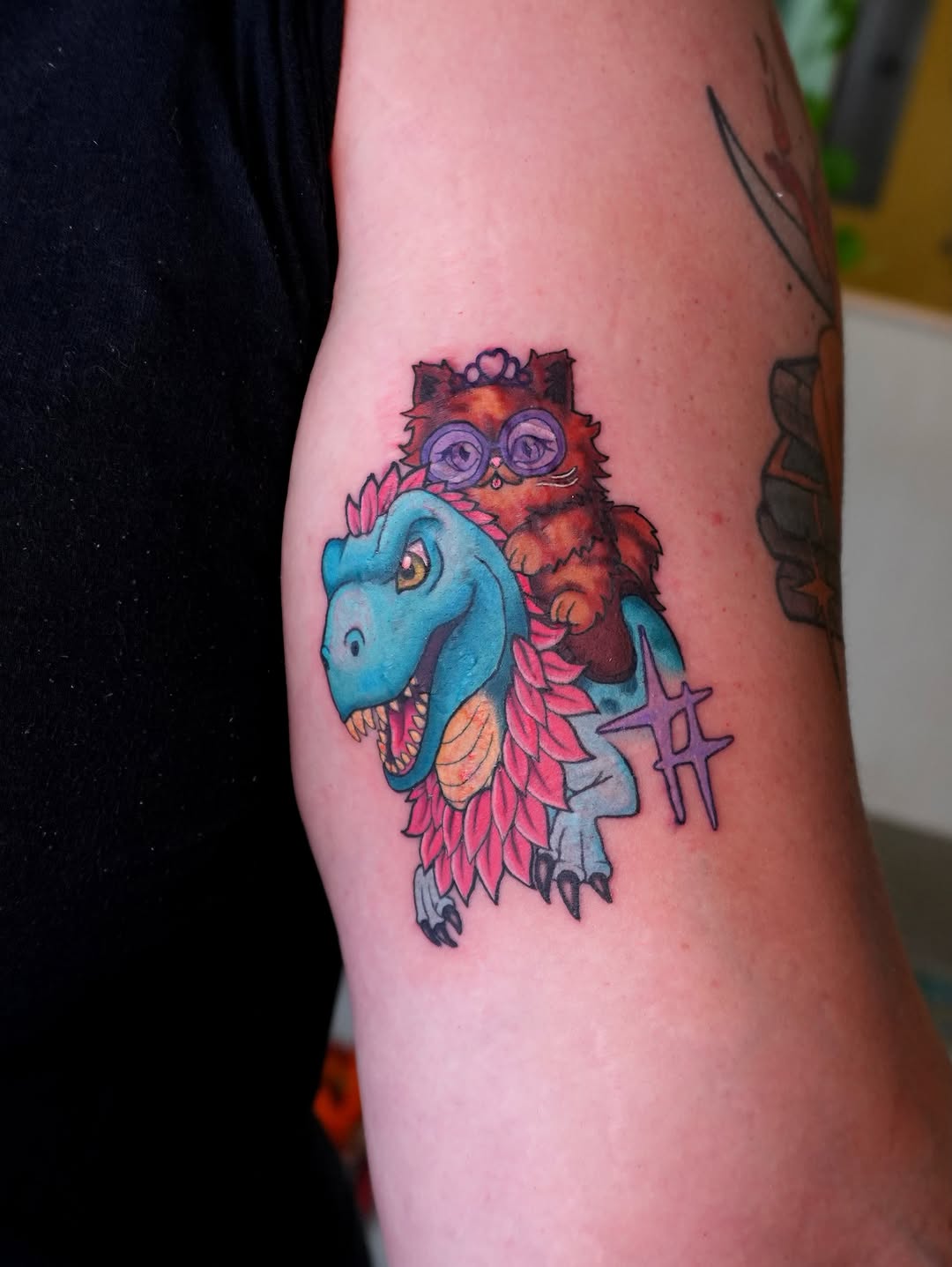 Tattoo by @someonesweirdsister โ new_school, anime